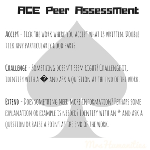 ACE Peer assessment